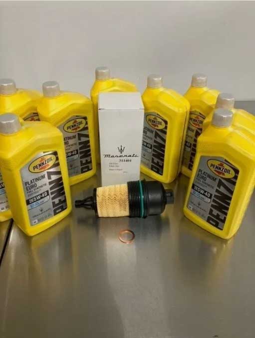 Kit de cambio de aceite para Ferrari 488 GTB/Spider/Pista