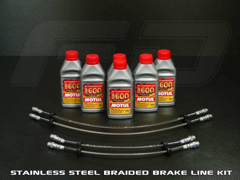 Conductos de freno trenzados de acero inoxidable de alto rendimiento para Ferrari 599