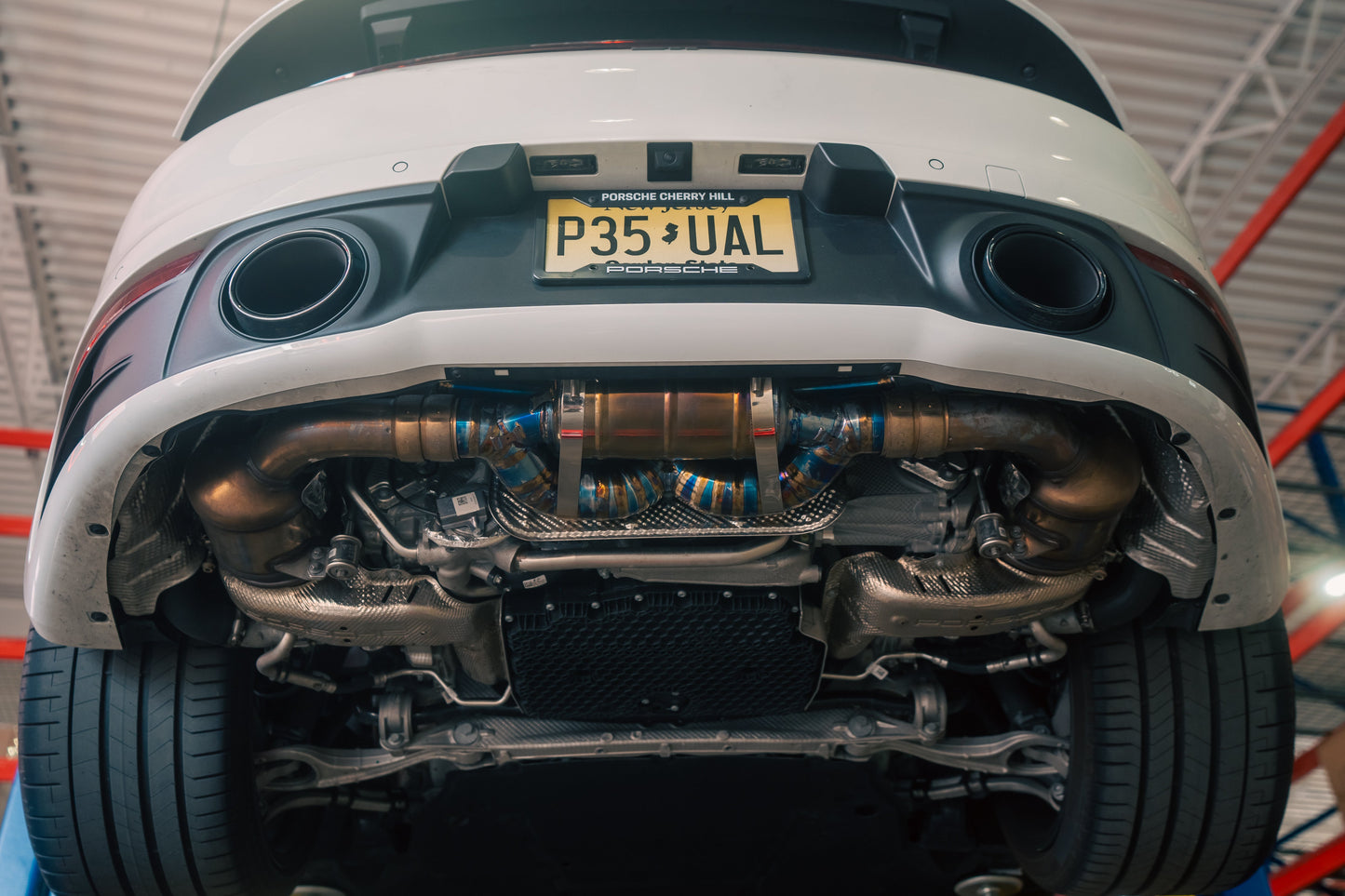 Sistema de escape deportivo con válvulas turbo para Porsche 992 Carrera