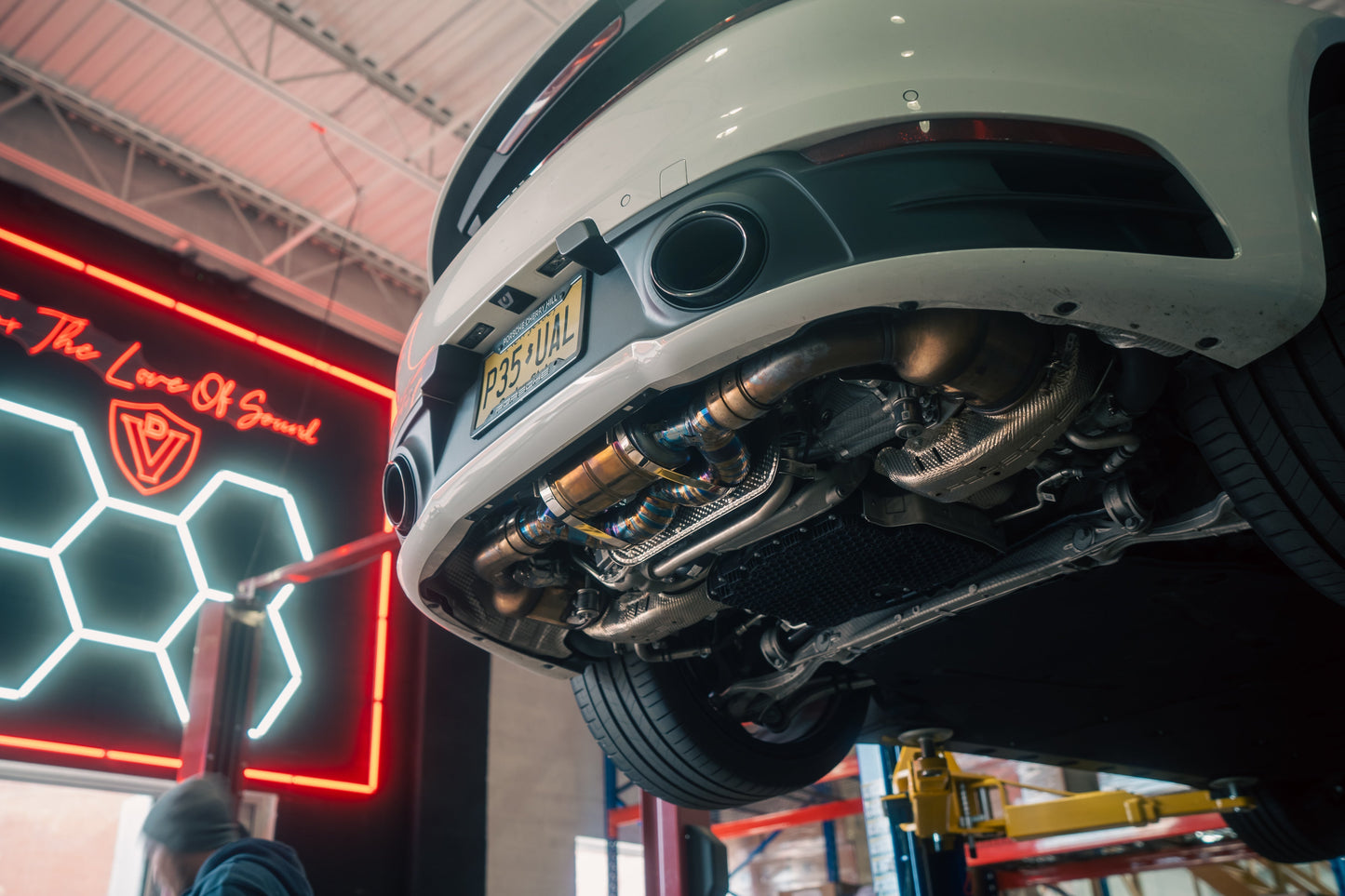 Sistema de escape deportivo con válvulas turbo para Porsche 992 Carrera