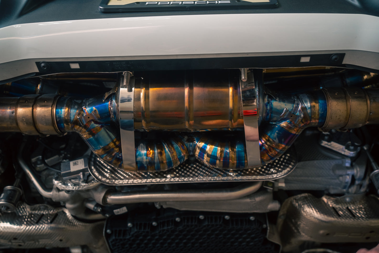 Sistema de escape deportivo con válvulas turbo para Porsche 992 Carrera