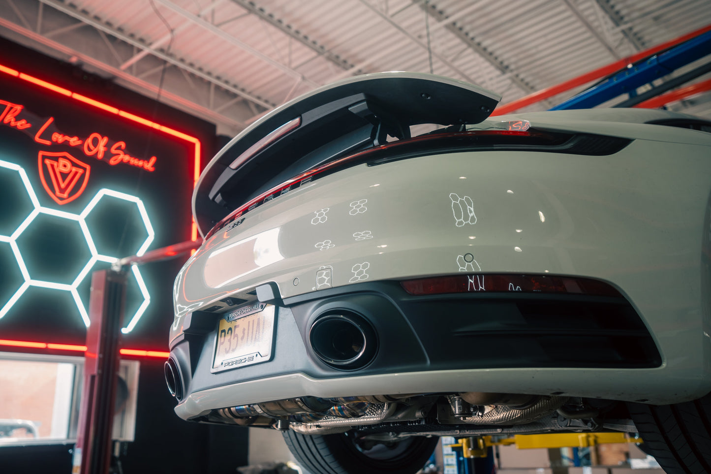 Sistema de escape deportivo con válvulas turbo para Porsche 992 Carrera