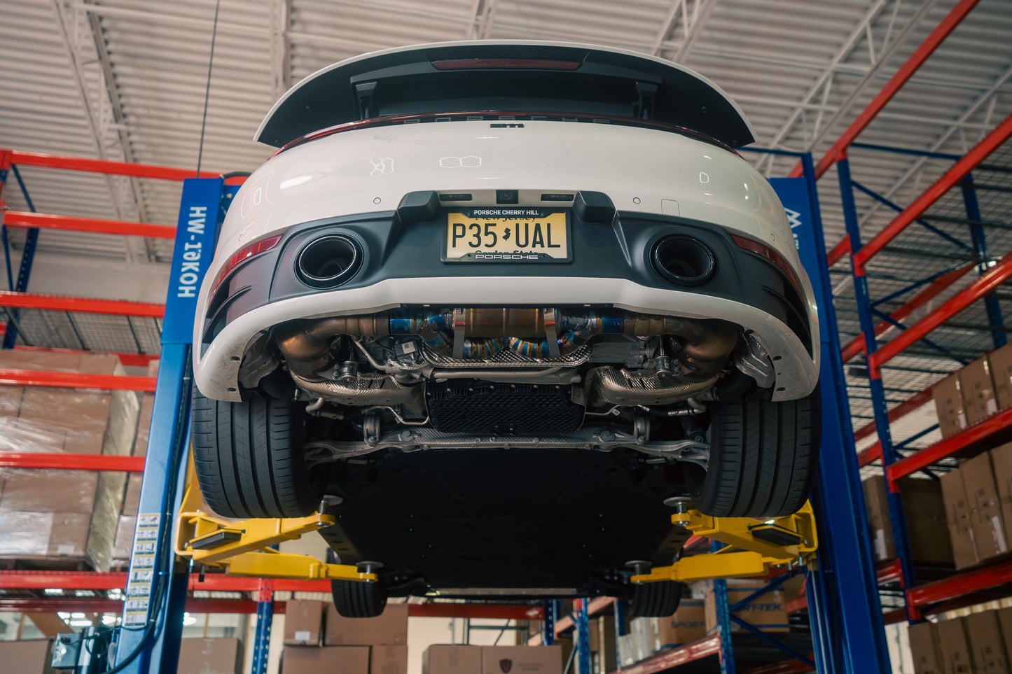 Sistema de escape deportivo con válvulas turbo para Porsche 992 Carrera
