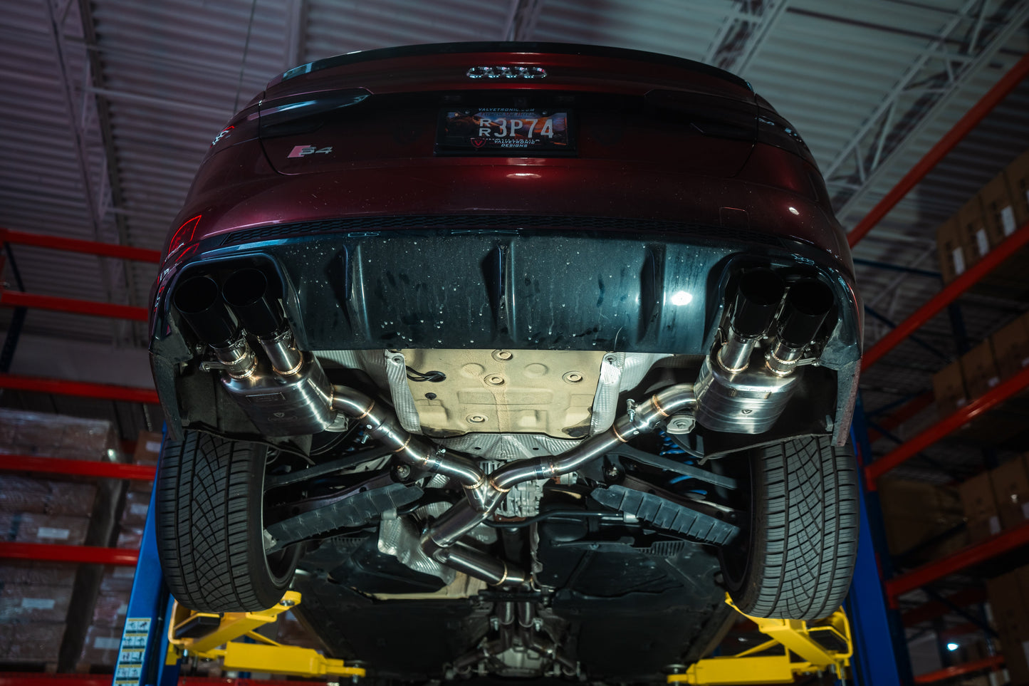 Sistema de escape deportivo con válvulas para Audi B9 S4/S5
