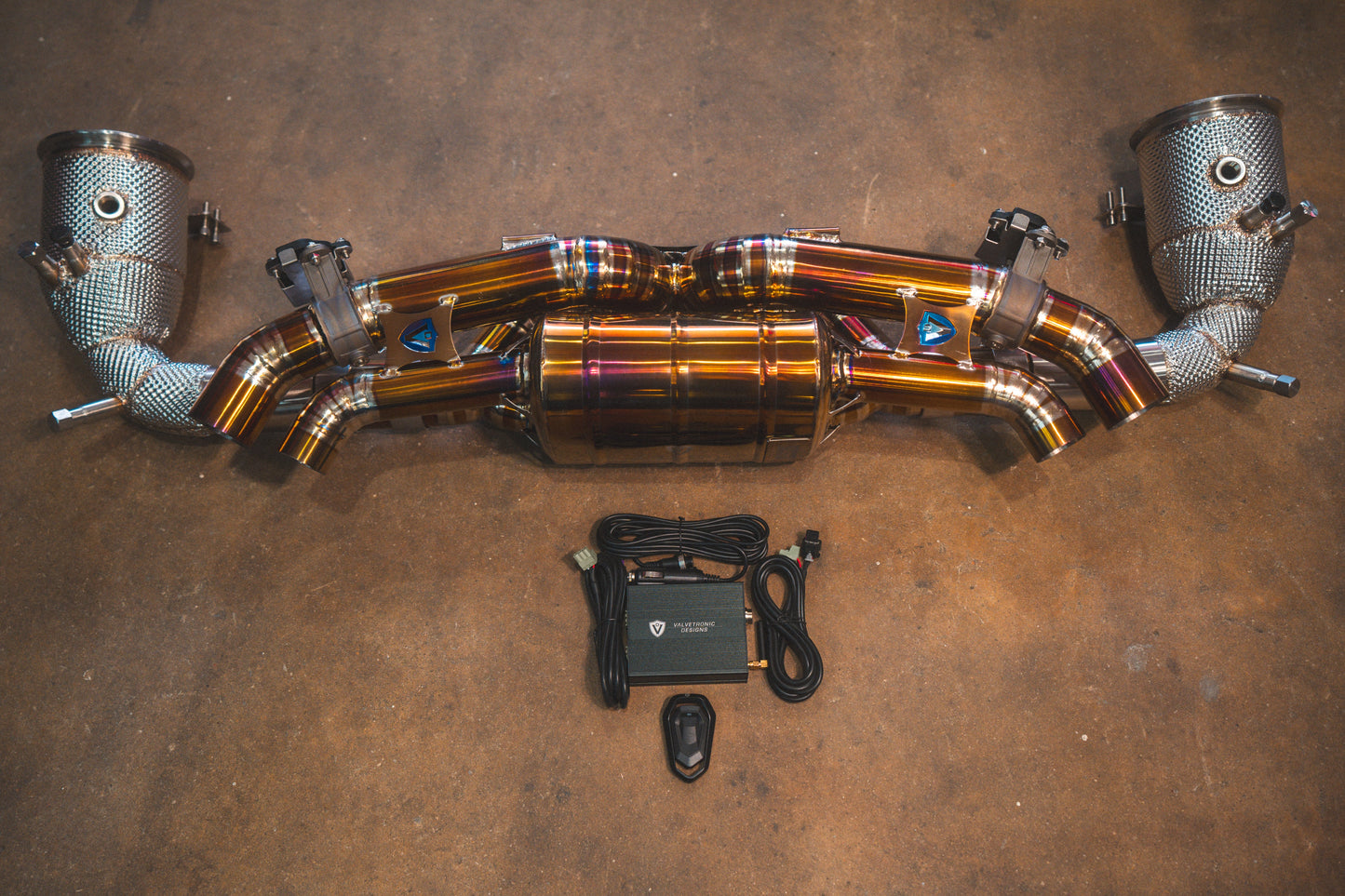 Sistema de escape deportivo con válvulas turbo para Porsche 992 Carrera