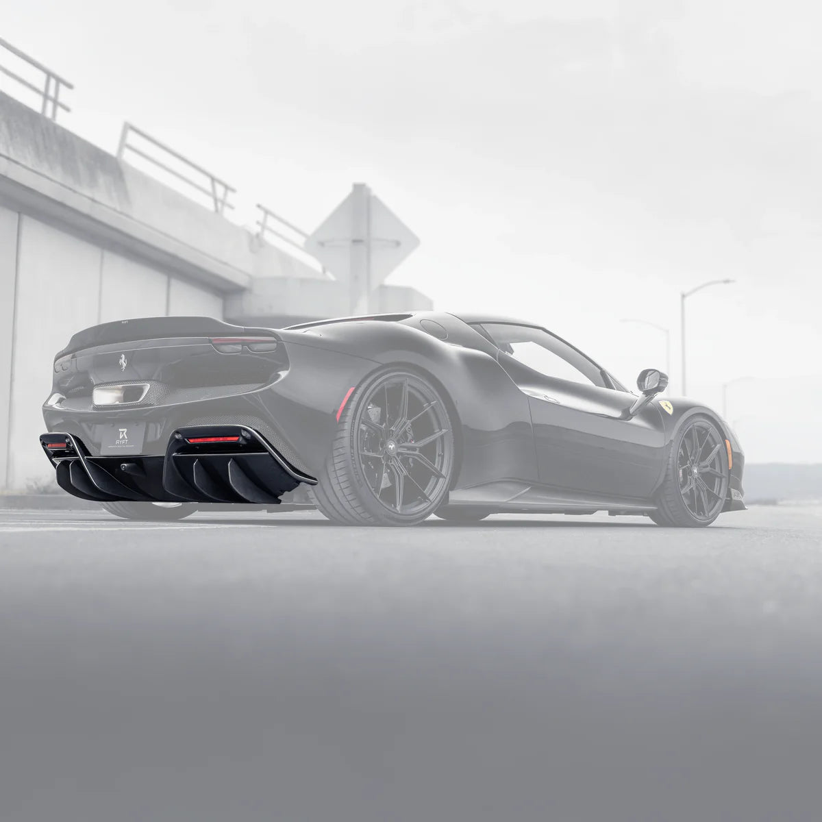 RYFT Carbon Fiber Rear Diffuser For Ferrari 296 GTB