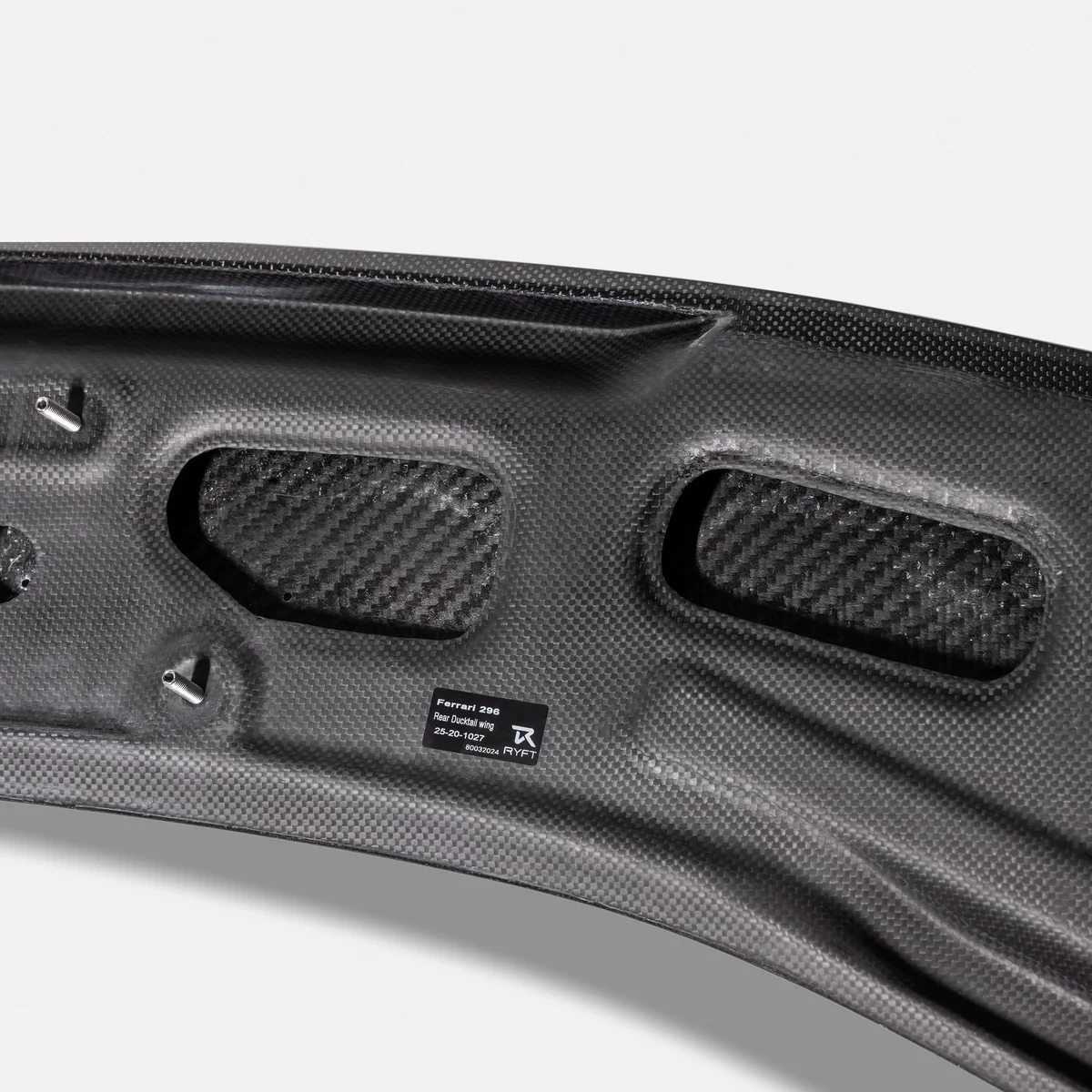 RYFT Carbon Fiber Ducktail Integrated Spoiler For Ferrari 296 GTB