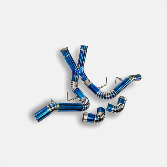 RYFT Titanium Race Exhaust w/ Blue Tips For McLaren 570S