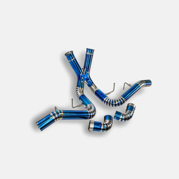 RYFT Titanium Race Exhaust w/ Blue Tips For McLaren 570S