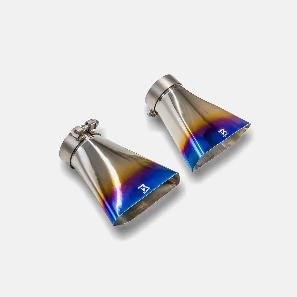 RYFT Titanium Race Exhaust w/ Blue Titanium Tips For McLaren 650S