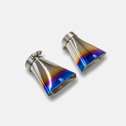 RYFT Titanium Race Exhaust w/ Blue Titanium Tips For McLaren 650S