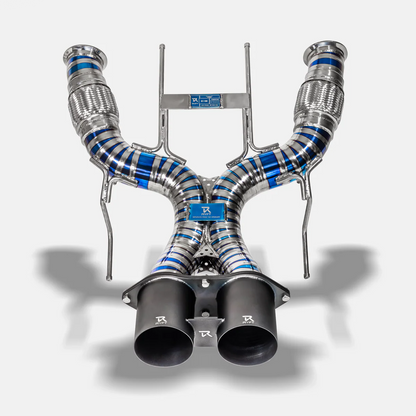 RYFT Race Titanium Exhaust w/ Satin Black Tips For McLaren 750S