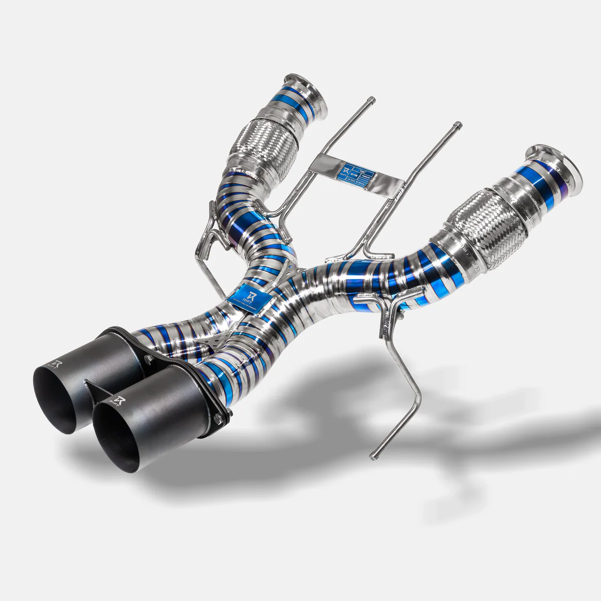 RYFT Race Titanium Exhaust w/ Satin Black Tips For McLaren 750S