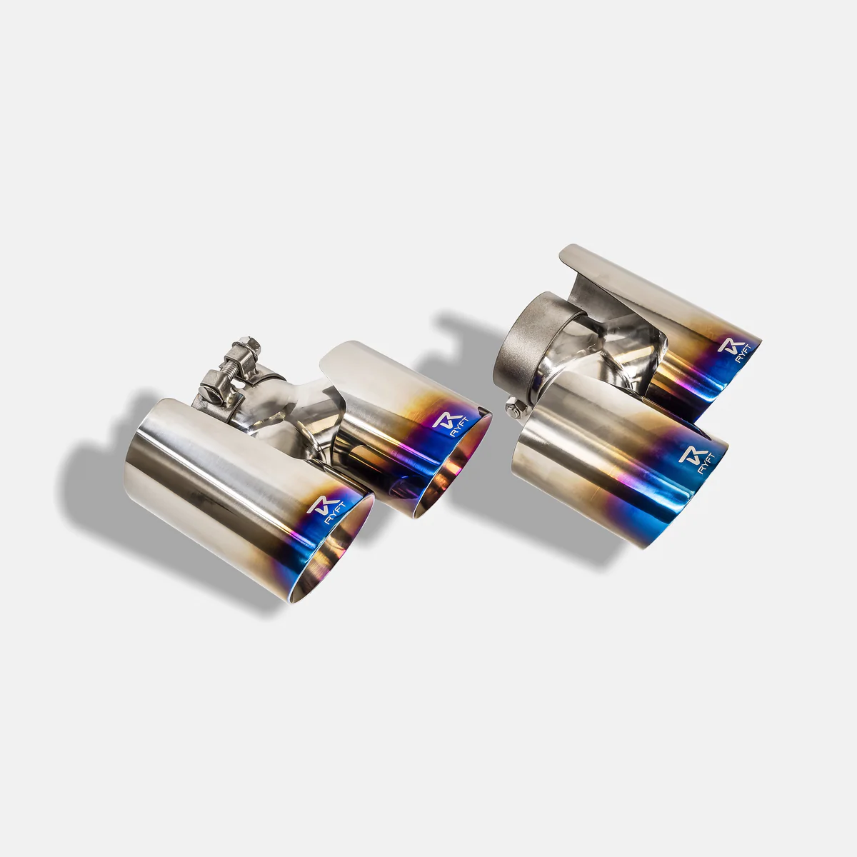 RYFT Performance Titanium Exhaust w/ Blue Titanium Tips For Porsche (991) 911 Turbo
