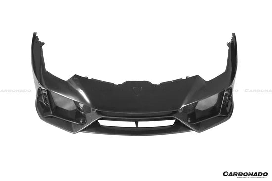 2015-2025 Lamborghini Huracan LP610 LP580 Evo Tecnica EVO-4WD Style Partial Carbon Front Bumper