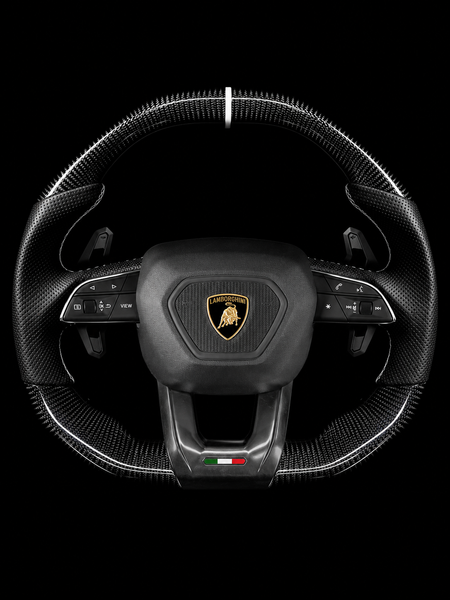 Carismo Steering Wheel For Lamborghini Urus - Signature - Gloss Carbon - Perforated Leather