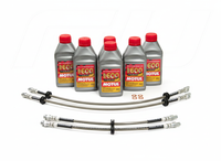 Conductos de freno trenzados de acero inoxidable de alto rendimiento para Ferrari F355