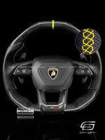 Carismo Steering Wheel For Lamborghini Urus - Signature - Gloss Carbon - Perforated Leather