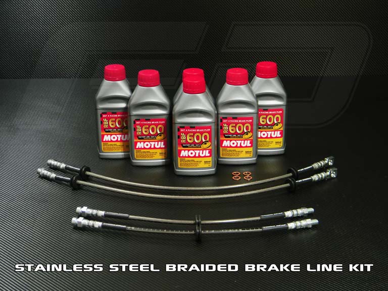 Performance Stainless Steel Braided Brake Lines for Maserati MC20