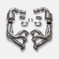 RYFT Hybrid Stainless Steel Inconel Long Tube Headers w/ HJS 200 Sport Cats For Porsche GT3RS