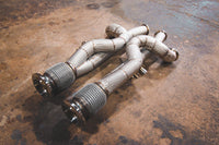 Tubos de escape delanteros de flujo libre Lamborghini Aventador / S / SV / SVJ - Longitud equivalente 