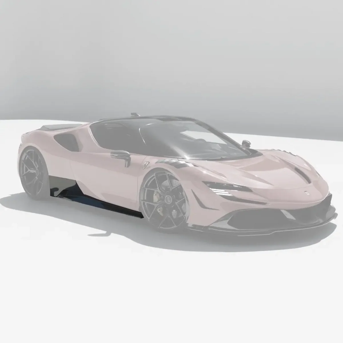 RYFT Carbon Fiber Side Skirts For Ferrari SF90